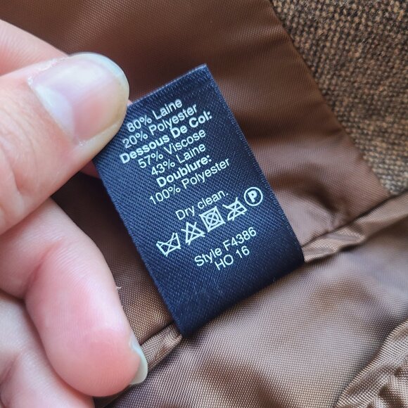 J. Crew Factory Brown Wool Thompson Blazer Men's Size 42L Style# F4386 - Picture 5 of 6